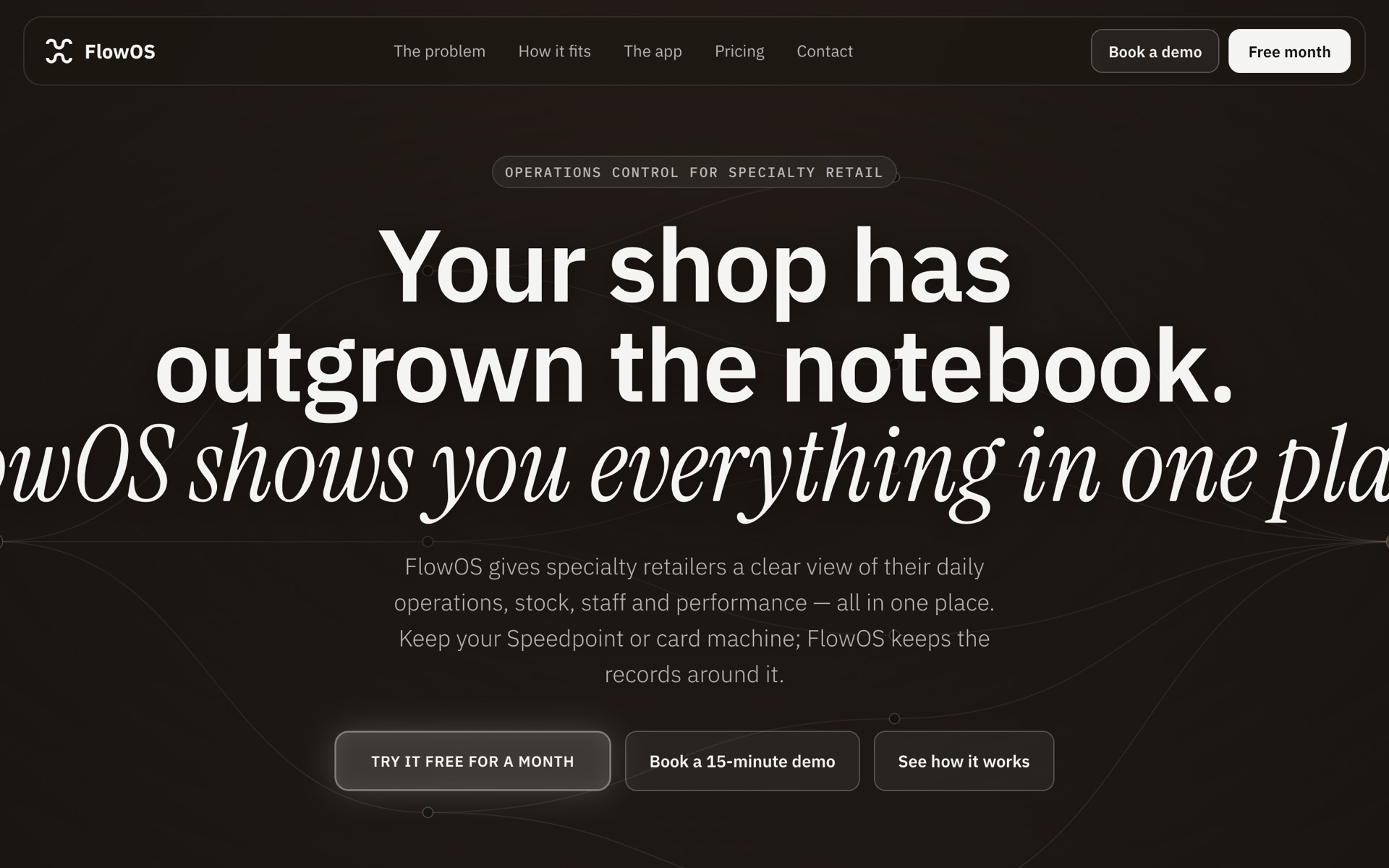 FlowOS dashboard